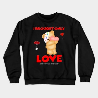 Tesco Pudsey Bear, Pudsey, Bear, Tesco, Tesco Bear, Tesco Pudsey, pudsey bear, children in need, pudsey bear Crewneck Sweatshirt